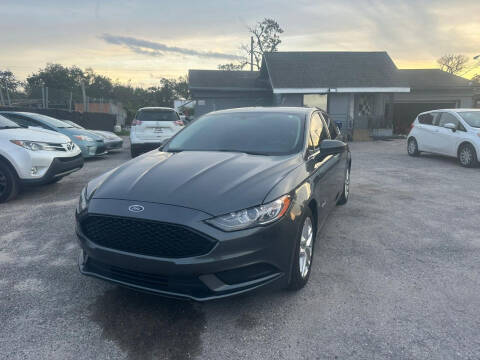 2017 Ford Fusion Hybrid for sale at ROYAL AUTO MART in Tampa FL