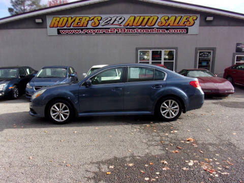 2013 Subaru Legacy for sale at ROYERS 219 AUTO SALES in Dubois PA