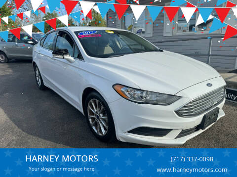 2017 Ford Fusion for sale at HARNEY MOTORS in Gettysburg PA