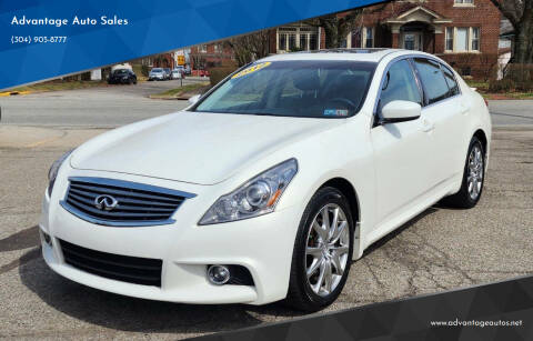 2012 Infiniti G37 Sedan for sale at Advantage Auto Sales in Wheeling WV