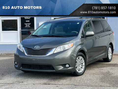 2012 Toyota Sienna for sale at 810 AUTO MOTORS in Abington MA