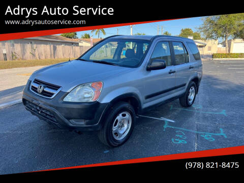 2002 Honda CR-V for sale at Adrys Auto Service in Pompano Beach FL