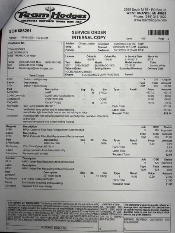 2017 Chevrolet Silverado 1500