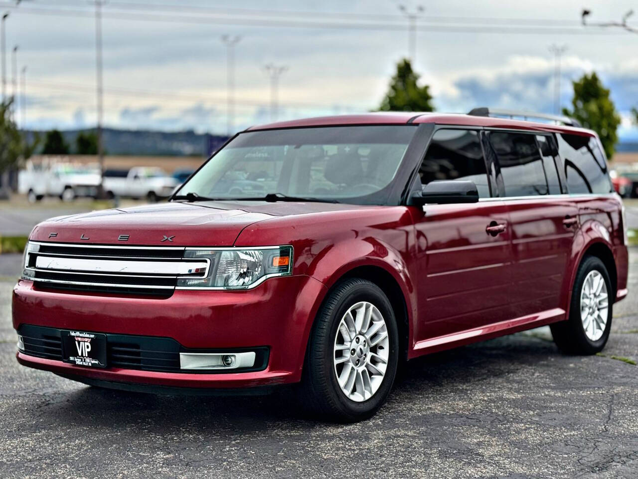 Red 2013 Ford Flex SEL AWD SEL 4dr Crossover 1