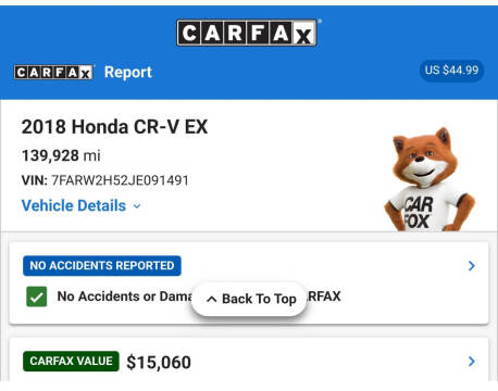 2018 Honda CR-V EX