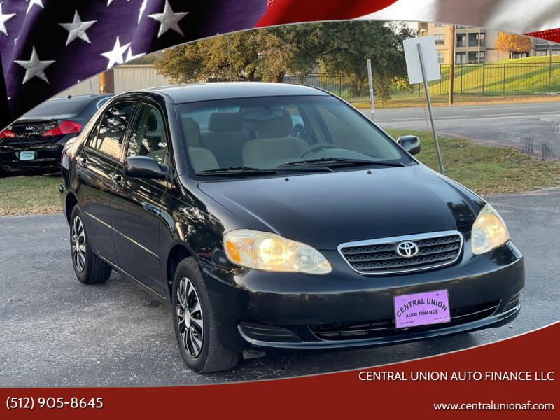 2006 Toyota Corolla for sale at Central Union Auto Finance LLC in Austin TX