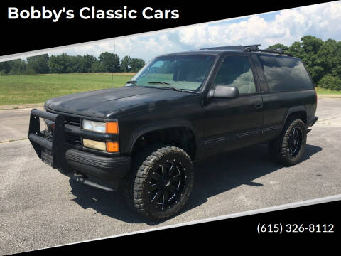1995 Chevrolet Tahoe for sale at Bobby's Classic Cars in Dickson TN