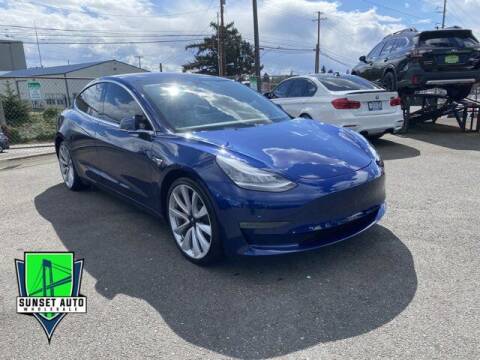 2018 Tesla Model 3 for sale at Sunset Auto Wholesale in Tacoma WA