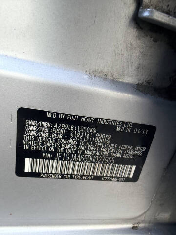 2013 Subaru Impreza 2.0i