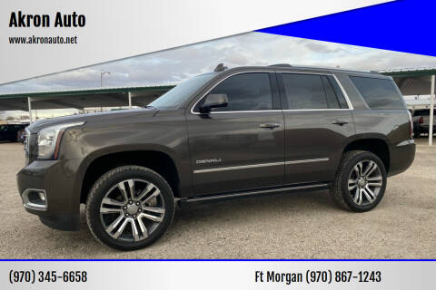 2019 GMC Yukon for sale at Akron Auto in Akron CO