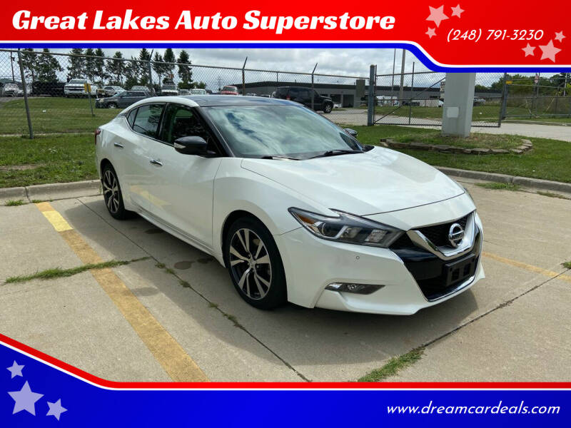 2017 Nissan Maxima for sale at Great Lakes Auto Superstore in Waterford Township MI