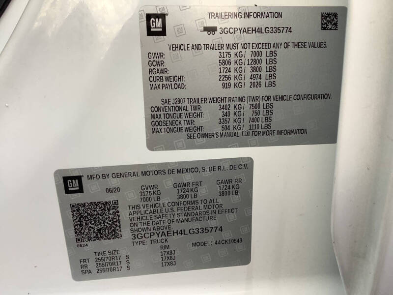 2020 Chevrolet Silverado 1500 Work Truck