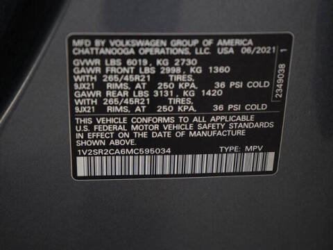 2021 Volkswagen Atlas