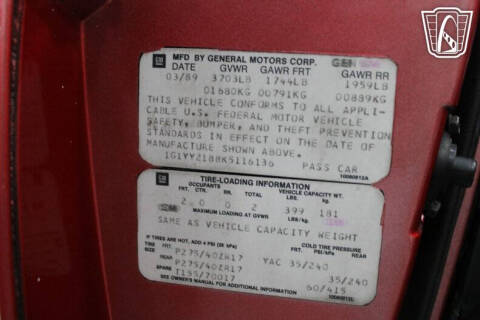 1989 Chevrolet Corvette