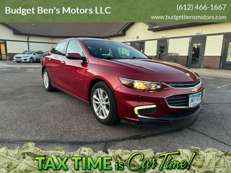 2017 Chevrolet Malibu for sale at Budget Ben's Motors LLC in Ramsey MN
