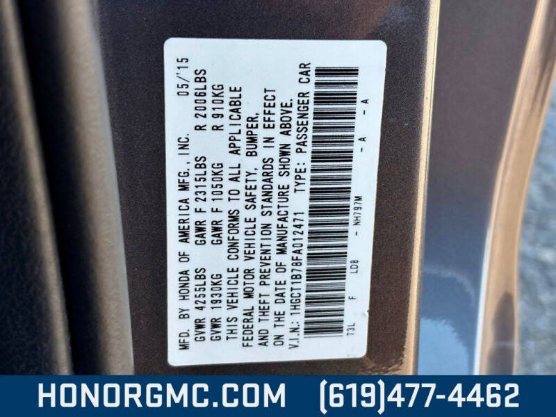 2015 Honda Accord EX