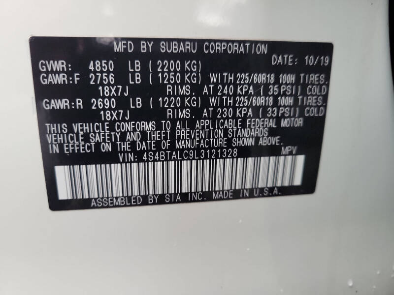 2020 Subaru Outback Limited