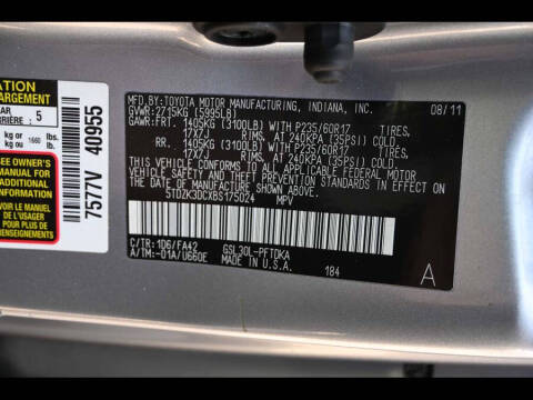 2011 Toyota Sienna Base 7-Passenger