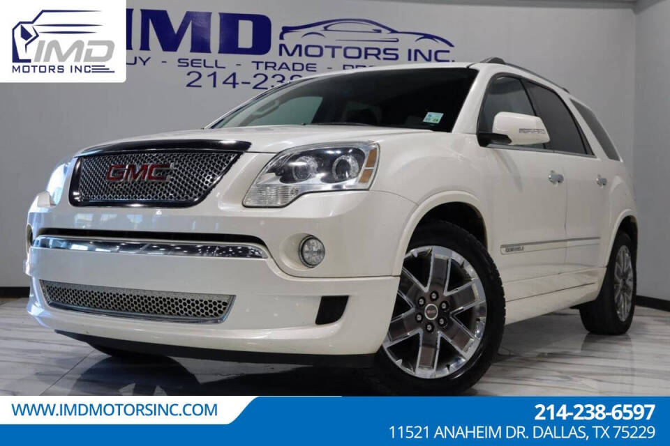 2012 GMC Acadia for sale at IMD MOTORS, INC in Dallas, TX