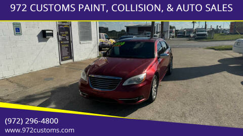 2014 Chrysler 200 for sale at 972 CUSTOMS PAINT, COLLISION, & AUTO SALES in Duncanville TX