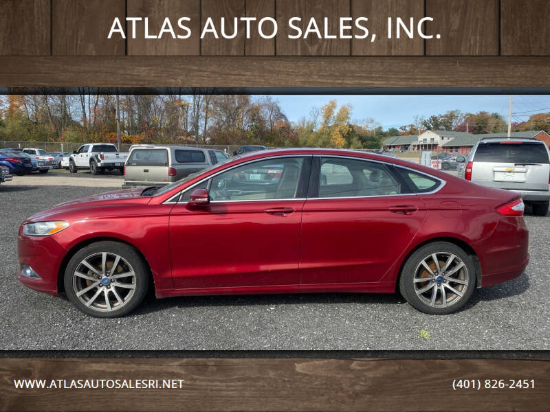 2013 Ford Fusion for sale at ATLAS AUTO SALES, INC. in West Greenwich RI