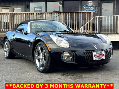 2007 Pontiac Solstice for sale at CERTIFIED CAR CENTER in Fairfax VA