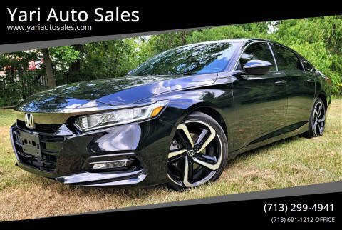2020 Honda Accord for sale at Yari Auto Sales in Houston TX