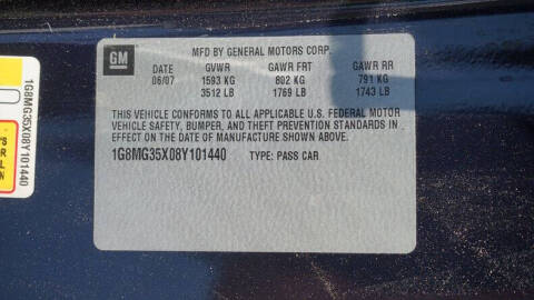 2008 Saturn SKY