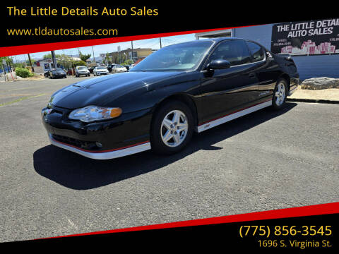 2002 Chevrolet Monte Carlo for sale at The Little Details Auto Sales in Reno NV