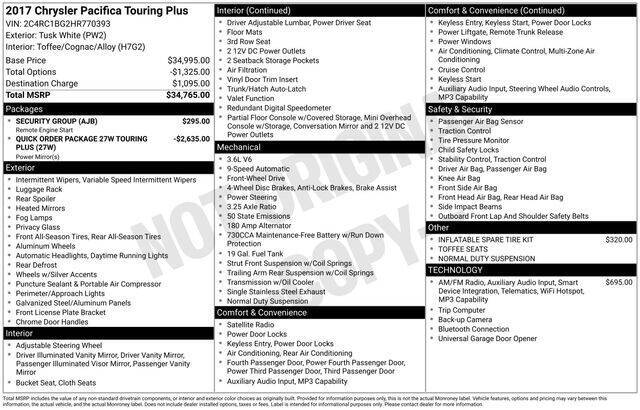 2017 Chrysler Pacifica Touring-L