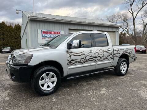 2006 Nissan Titan for sale at HOLLINGSHEAD MOTOR SALES in Cambridge OH