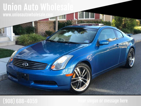 2003 Infiniti G35 for sale at Union Auto Wholesale in Union NJ