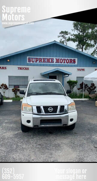 2009 Nissan Titan for sale at Supreme Motors in Leesburg FL