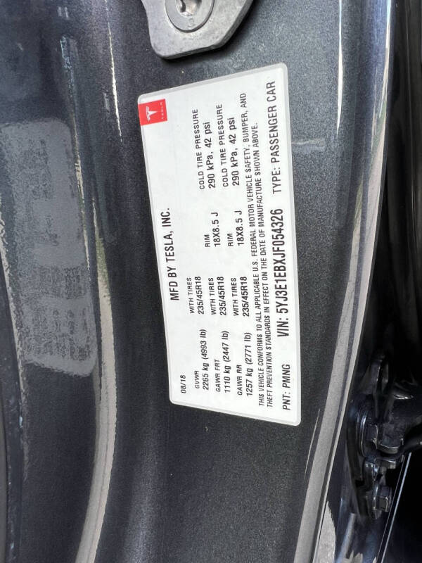 2018 Tesla Model 3 Long Range