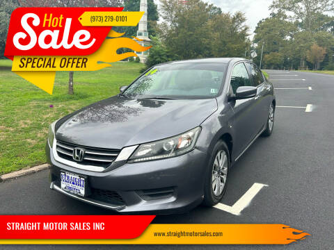 2014 Honda Accord for sale at STRAIGHT MOTOR SALES INC in Paterson NJ