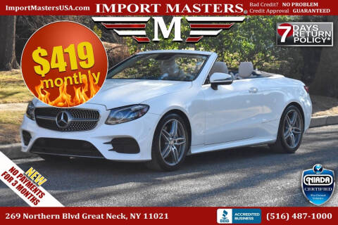 2018 Mercedes-Benz E-Class for sale at Import Masters in Great Neck NY