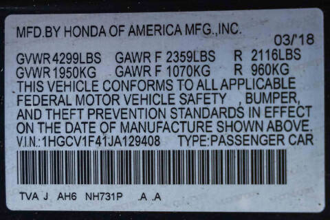 2018 Honda Accord EX