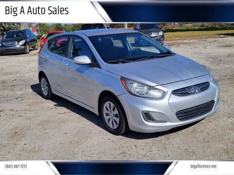 2014 Hyundai Accent for sale at Big A Auto Sales Lot 2 in Florence SC