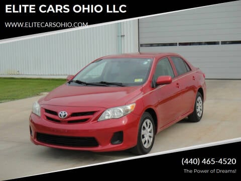 2011 Toyota Corolla for sale at ELITE CARS OHIO LLC in Solon OH