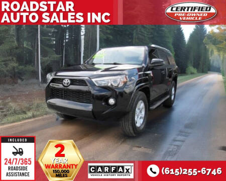 2018 Toyota 4Runner for sale at Roadstar Auto Sales Inc in Nashville TN