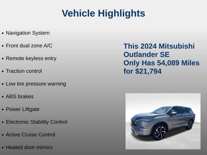 2024 Mitsubishi Outlander SE