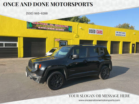 2018 Jeep Renegade for sale at Once and Done Motorsports in Chico CA