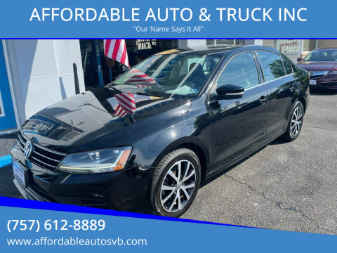 2017 Volkswagen Jetta for sale at AFFORDABLE AUTO & TRUCK INC in Virginia Beach VA