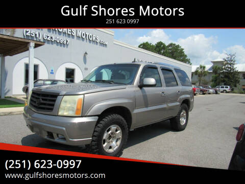 2002 Cadillac Escalade for sale at Gulf Shores Motors in Gulf Shores AL