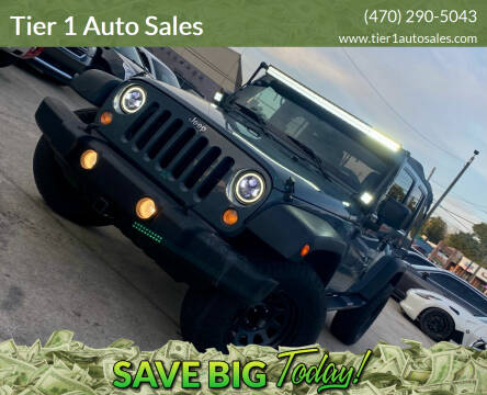 2014 Jeep Wrangler Unlimited for sale at Tier 1 Auto Sales in Gainesville GA