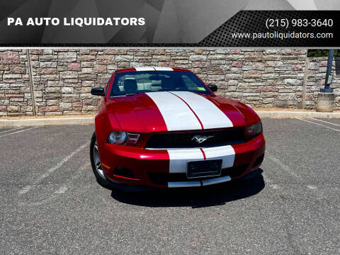 2012 Ford Mustang for sale at PA AUTO LIQUIDATORS in Huntingdon Valley PA