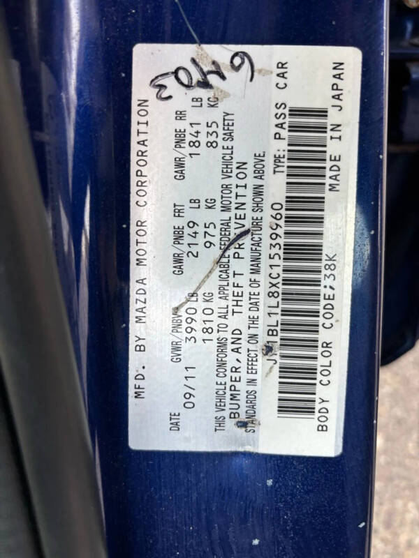 2012 Mazda MAZDA3 i Touring