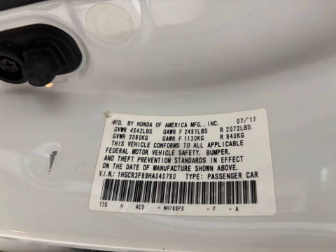 2017 Honda Accord Touring