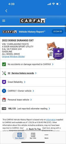 2022 Dodge Durango SXT