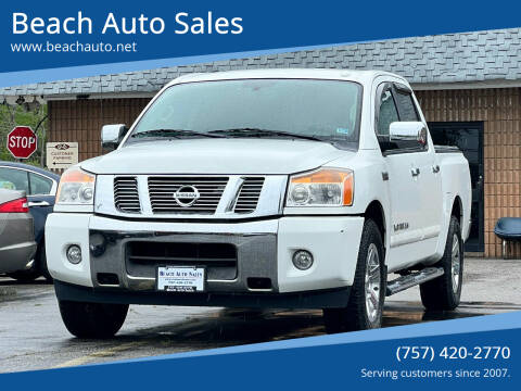 2013 Nissan Titan for sale at Beach Auto Sales in Virginia Beach VA